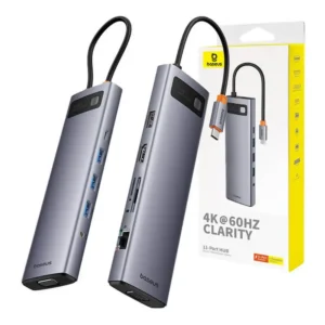 65205 baseus usb c metal gleam starjoy series 11 in 1 hub b00030709811 00 multifunkcionalen hyb za svyrzvane na dopylnitelna periferiq za ustroistva s usb c tymnosiv