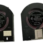 SUNON MagLev laptop CPU and GPU dual cooling fan set (MG75090V1-C170-S9A / MG75090V1-C160-S9A, DC5V 0.31A) with connector cables, available at Data Cable Store Pakistan.