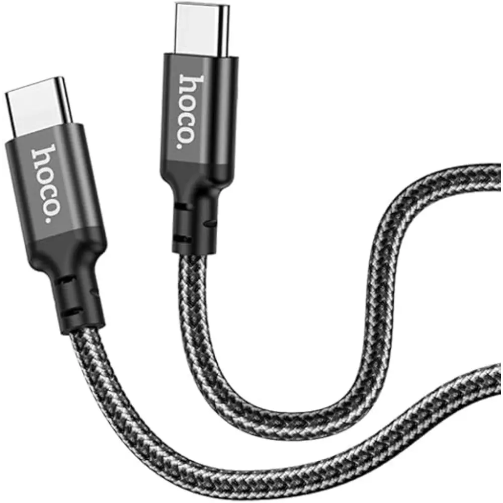 HOCO X14 durable nylon braided fast charging cable with aluminum alloy shell connectors