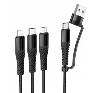 Hoco X123 soft silicone 60W USB-C to USB-C fast charging cable 1.2 meter with flexible strain relief