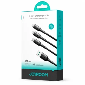 Joyroom S-A61 Dynamic Series fast charging cable with visible intelligent chip display and nylon braided exterior