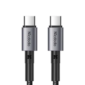 Mcdodo CA-313 Prism Series black nylon braided 65W USB-C to USB-C fast charging cable
