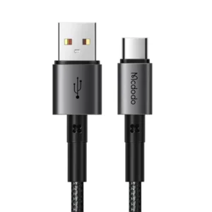 Mcdodo USB-A to USB-C Fast Charging & Data Cable (Nylon Braided, Black)