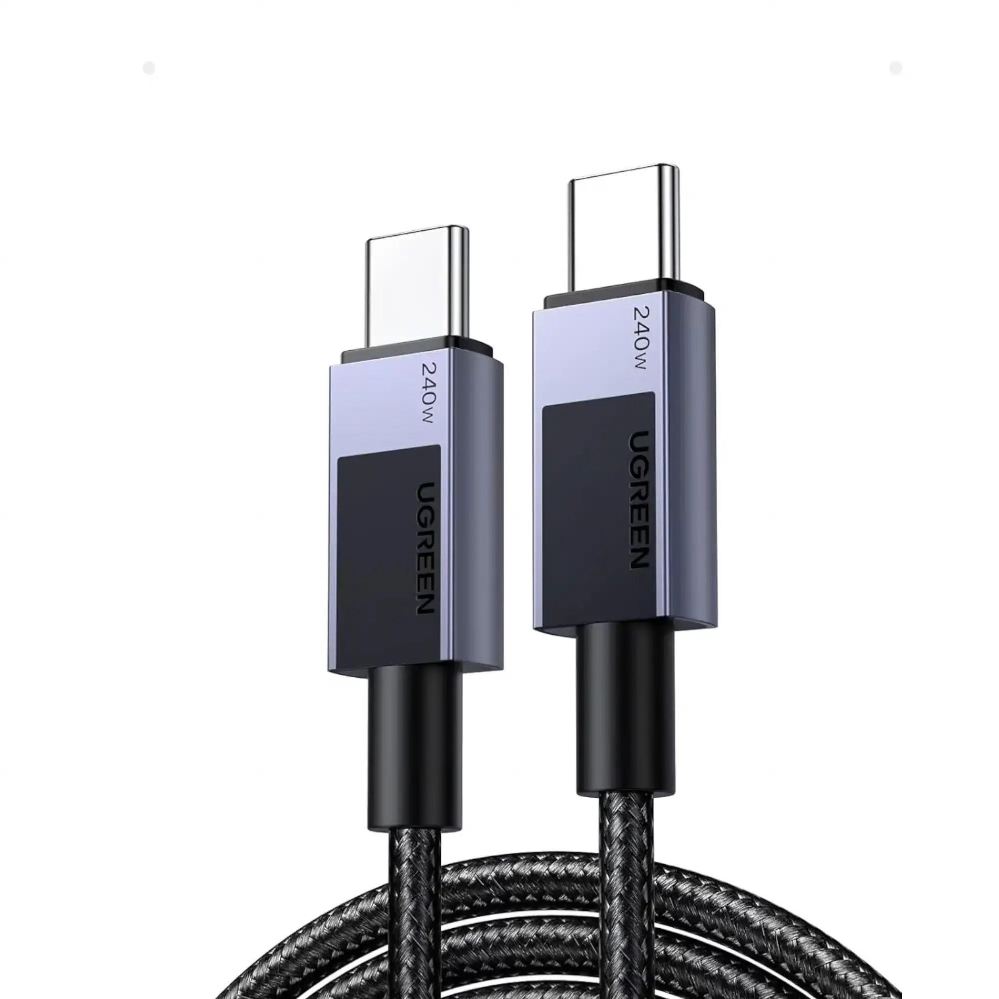 Ugreen 240W USB-C to USB-C Fast Charging Cable (PD 3.1, Nylon Braided, 1m)