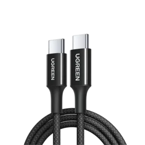 Ugreen 35254 100W USB-C to USB-C black nylon braided fast charging cable 1 meter