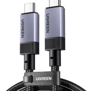 UGREEN 35767 240W USB-C to USB-C 3.2 Gen 2 high speed data video cable 1m space gray
