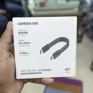 UGREEN 75176 USB-C to 3.5mm female audio headphone jack adapter braided nylon space gray