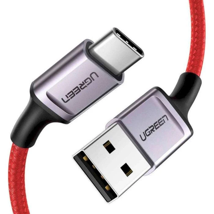 UGREEN US505 USB-A to USB Type-C 6A fast charging cable 1m aluminum alloy red