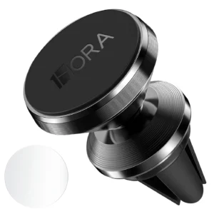 1Hora PJ033 car phone holder with adjustable clamp arm mounted in vehicle holding smartphone
