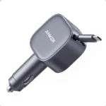 Anker Fast Car Charger with Built-In Retractable Type-C Cable - Data Cable Store