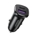 UGREEN EC305 30W Dual Port Fast Car Charger USB-C PD and USB-A QC - Data Cable Store PK